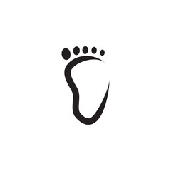Foot logo design vector template
