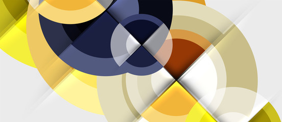 Obraz premium Geometric design abstract background - circles