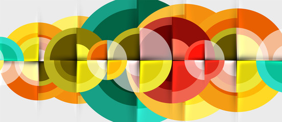 Circular geometrical design template