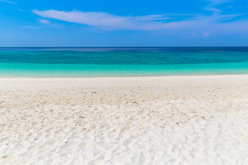 white beach with coral reef tropical sea in lipe island thailand