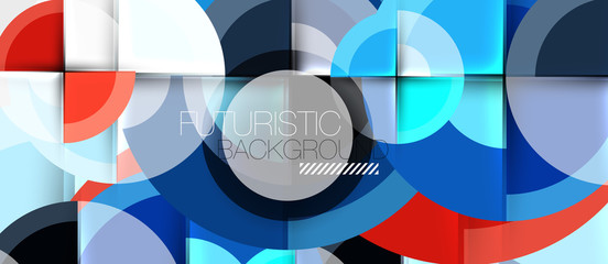 Geometric design abstract background - circles