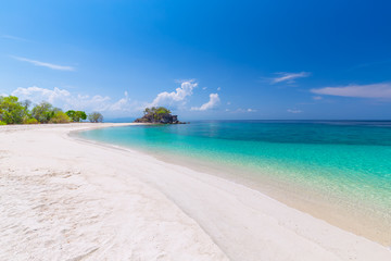 white beach with coral reef tropical sea in lipe island thailand
