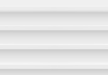 White 3d shelf on the wall