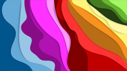 Colorful background overlap for creative design. Vector art illustration