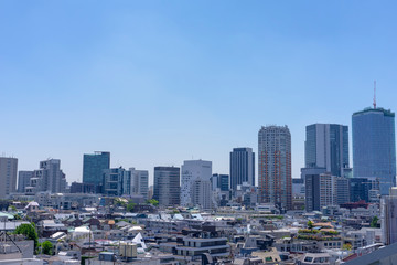 Fototapeta na wymiar 東京の風景　表参道から渋谷方面を望む