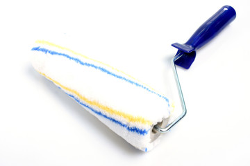 Paint roller isolated on white background