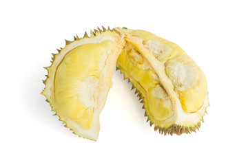 Fototapeta premium durian tropical fruit on white