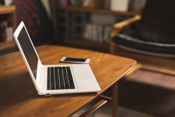 laptop on desk