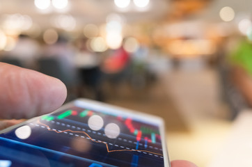 using a mobile device to check market data