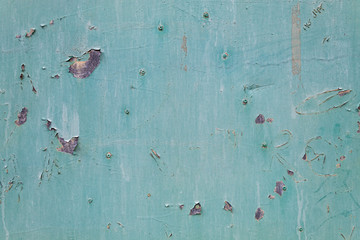 Bluish Damaged Metal Plate Texture