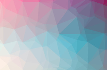 Fototapeta premium Illustration of abstract Blue And Red horizontal low poly background. Beautiful polygon design pattern.