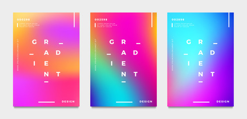 Fototapeta na wymiar Abstract gradient poster and cover design. Vector illustration.