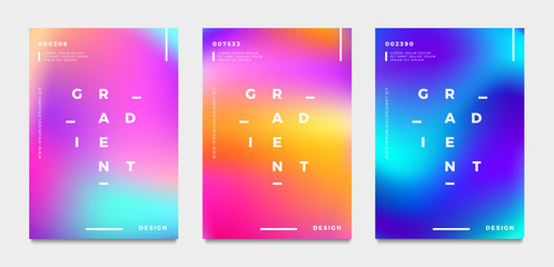 Abstract gradient poster and cover design. Vector illustration.