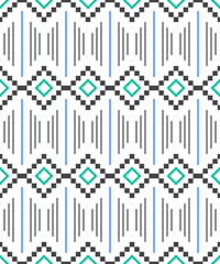 Seamless pattern. Aztec abstract geometric background. Ethnic hipster style. llustration