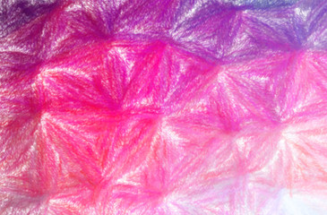 Abstract illustration of pink, purple Wax Crayon with low coverage background