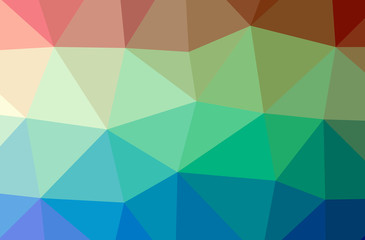 Illustration of abstract Blue And Yellow horizontal low poly background. Beautiful polygon design pattern.