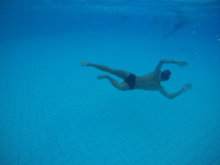 man in the pool 