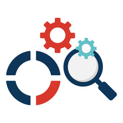 Obraz premium Finance analysis vector icon