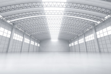 Empty factory interior