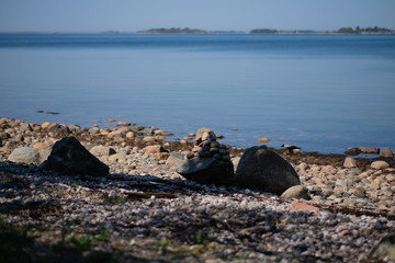 rocks and sea