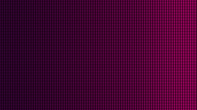 Dot Pixel Digital Background In Colorful For Design. Small Circle Or LED On Black Background. Similar To Television Screen