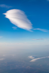 Fototapeta na wymiar Cloud Formations from an Air Plane