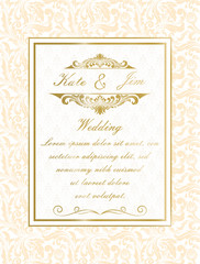 Obraz na płótnie Canvas Wedding Invitation