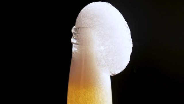 open the beer and there is foam