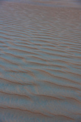 Nahaufnahmen von Strukturen einer Sandwüste