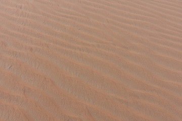 Nahaufnahmen von Strukturen einer Sandwüste