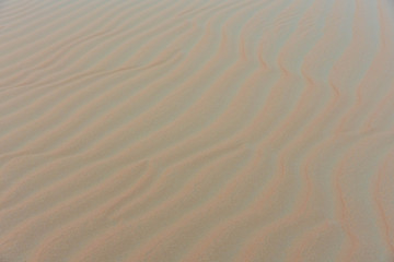 Nahaufnahmen von Strukturen einer Sandwüste