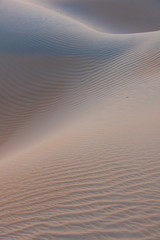 Nahaufnahmen von Strukturen einer Sandwüste