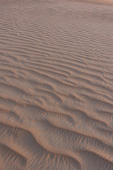 Nahaufnahmen von Strukturen einer Sandwüste