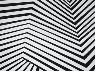 Black and white graphic pattern as background, texture. Broken lines