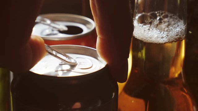 open the beer and there is foam