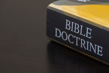 Bible doctrine study resource for Christians desiring to better understand faith and the teachings of Jesus Christ. - obrazy, fototapety, plakaty