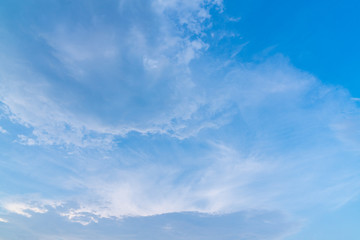 Blue sky and light cloud