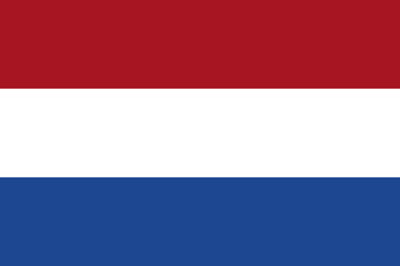 Netherlands flag vector. Official colors and proportion