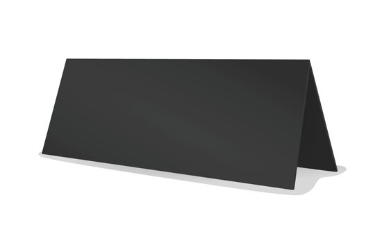 Blank table name card. vector illustration