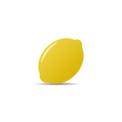 Lemon vector icon isolated on white background