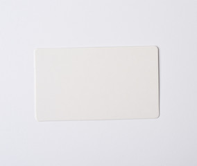 empty rectangular paper white business card