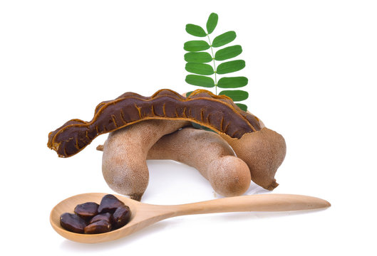 tamarind isolated on white background