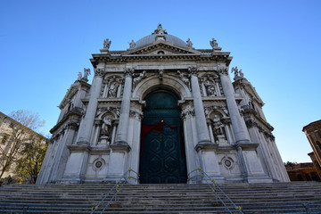 Obraz premium La bellissima cattedrale di Santa Maria della Salute a Venezia,Italia