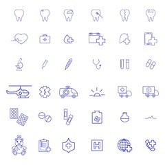 Set of Medical the first help icons