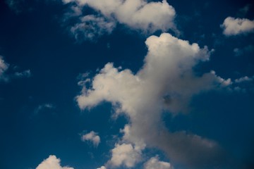 blue sky with clouds