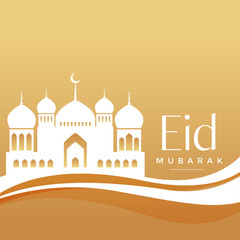 elegant eid festival mosque background