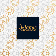 islamic golden pattern design background