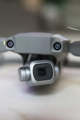a drone camera close up