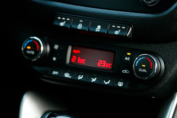 Cars Dashboard Climate Controle. Car concept 2.0