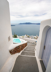 Fototapeta na wymiar Santorini Island, Greece, one of the most beautiful travel destinations of the world.